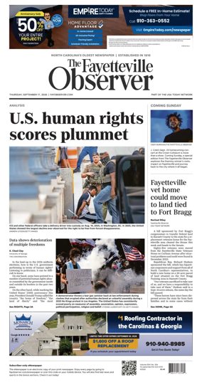 Cover of The Fayetteville Observer