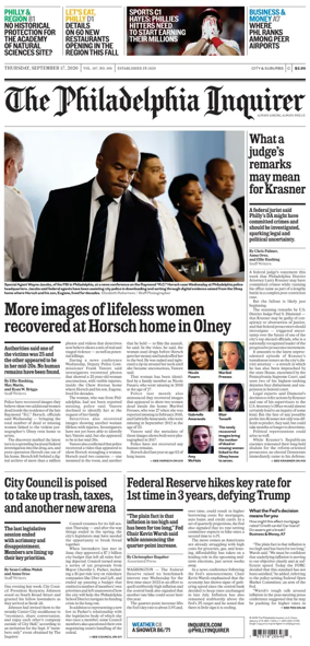 Cover of The Philadelphia Inquirer (South Jersey edition)