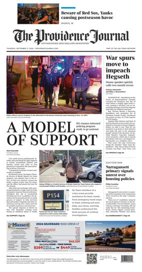 Cover of The Providence Journal