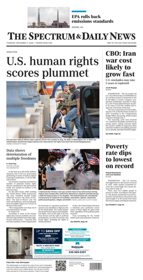 Cover of The Spectrum & Daily News