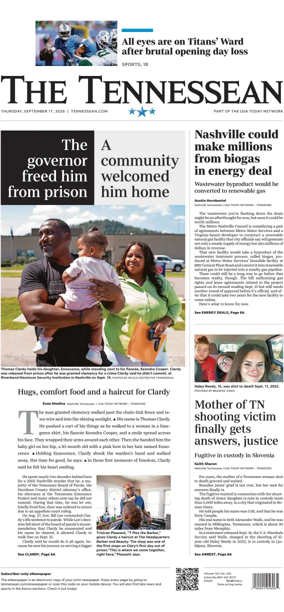 Cover of The Tennessean