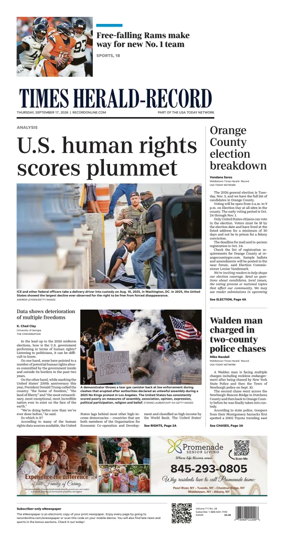 Cover of Times Herald-Record