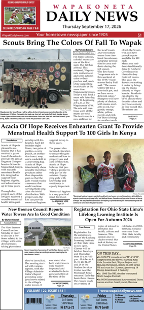 Cover of Wapakoneta Daily News
