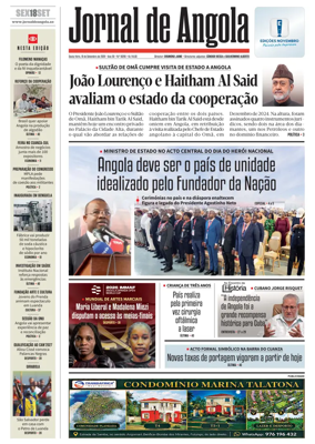 Cover of Jornal de Angola