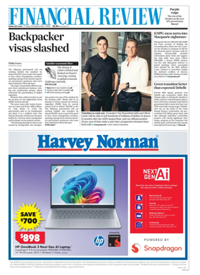 Cover of The Australian Financial Review