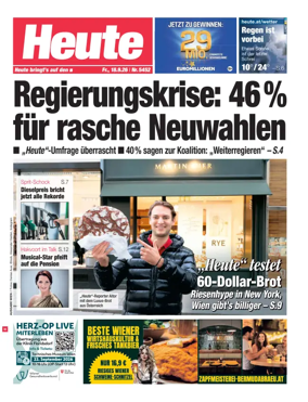 Cover of Heute - Wien Ausgabe