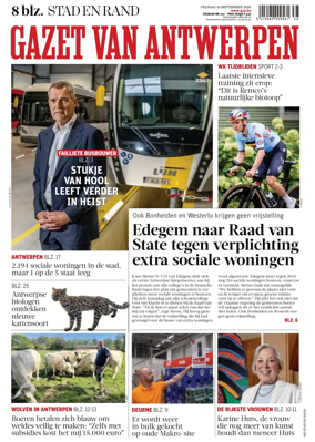 Cover of Gazet van Antwerpen Stad en Rand