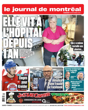 Cover of Le Journal de Montreal