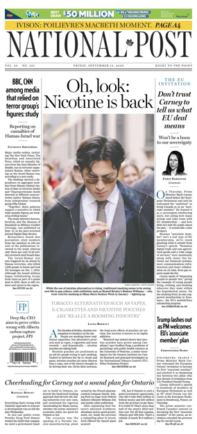 Cover of National Post - (Latest Edition)