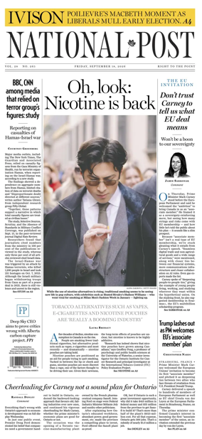Cover of National Post - (National Edition)