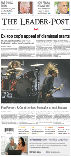 Cover of Regina Leader-Post