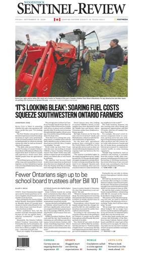 Cover of Sentinel-Review (Woodstock)