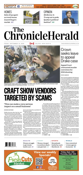 Cover of The Chronicle Herald (Metro)