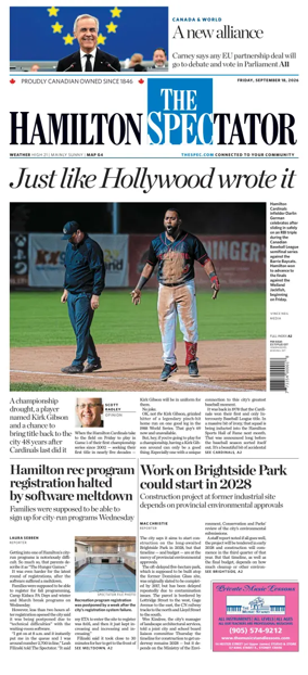Cover of The Hamilton Spectator