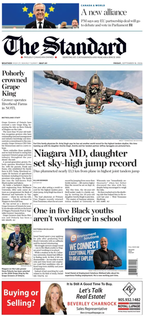 Cover of The Standard (St. Catharines)