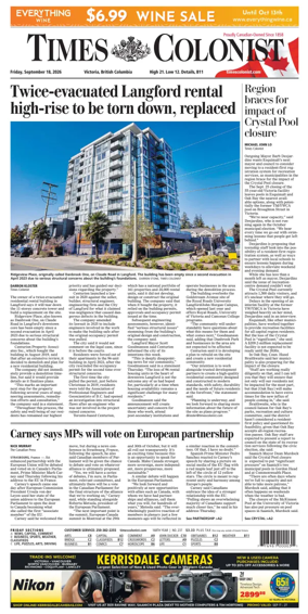 Cover of Times Colonist