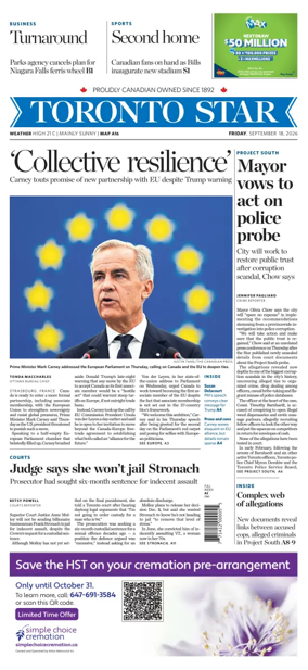 Cover of Toronto Star