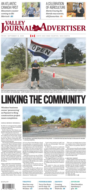 Cover of Valley Journal Advertiser