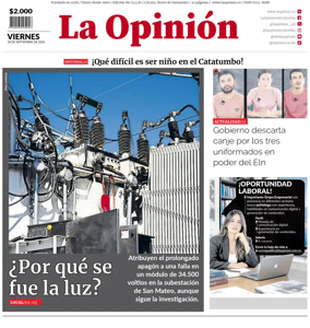 Cover of La Opinion