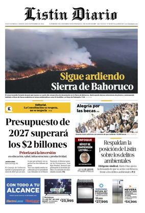 Cover of Listin Diario
