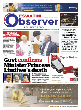 Cover of Eswatini Observer