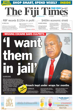 Cover of The Fiji Times