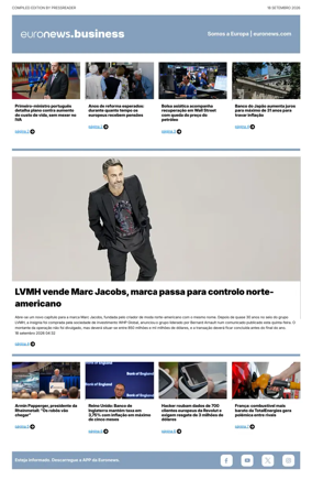 Cover of Euronews Business (Portuguese)