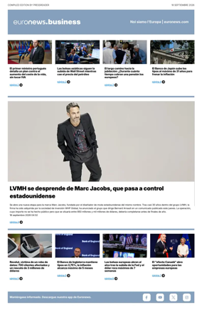 Cover of Euronews Business (Spanish) Compiled Edition