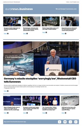 Cover of Euronews Business