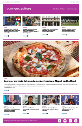 Cover of Euronews Culture and Sport (Spanish) Compiled Edition