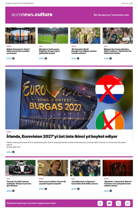Cover of Euronews Culture and Sport (Turkish) Compiled Edition