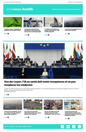 Cover of Euronews Health (French)