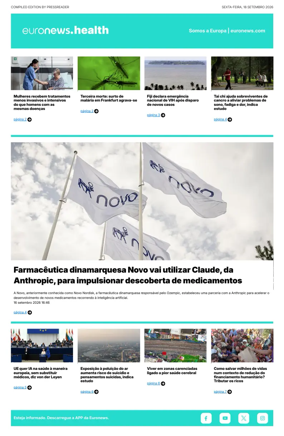 Cover of Euronews Health (Portuguese)