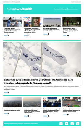 Cover of Euronews Health (Spanish) Compiled Edition