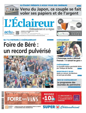 Cover of L'Eclaireur de Chateaubriant