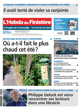 Cover of L'Hebdo du Finistere - Le Progres de Cornouaille Le Courrier du Leon