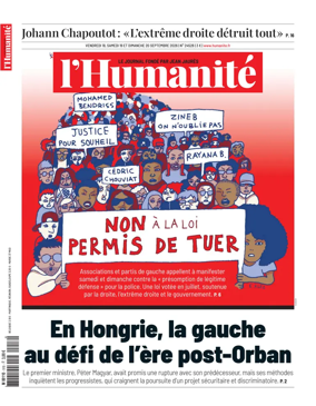 Cover of L'HUMANITE