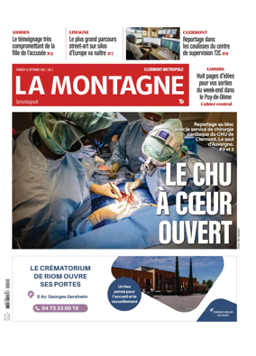 Cover of La Montagne (Clermont-Metropole)