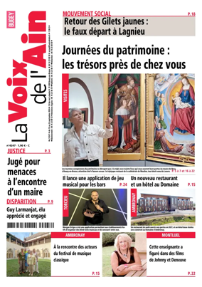 Cover of La Voix de l’Ain Amberieu en Bugey - Meximieux
