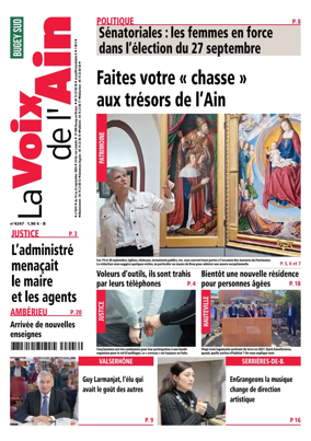 Cover of La Voix de l’Ain Belley