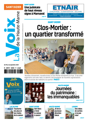 Cover of La Voix de la Haute-Marne edition Saint-Dizier