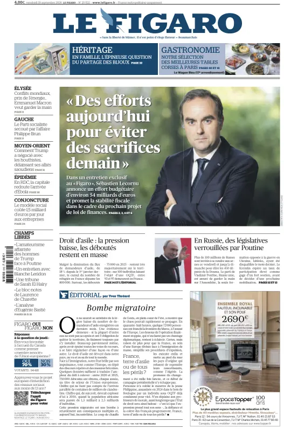 Cover of Le Figaro