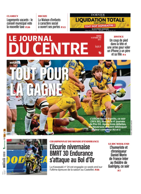Cover of Le Journal du Centre