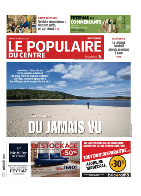 Cover of Le Populaire du Centre (Haute-Vienne)
