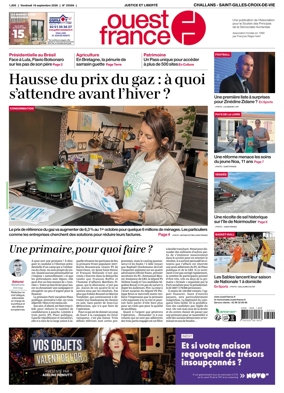 Cover of Ouest France (Challans / Saint-Gilles-Croix-de-Vie)