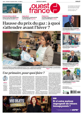 Cover of Ouest France (Cholet)