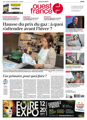 Cover of Ouest France (Dinan)