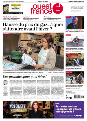 Cover of Ouest France (Nord-Finistere)