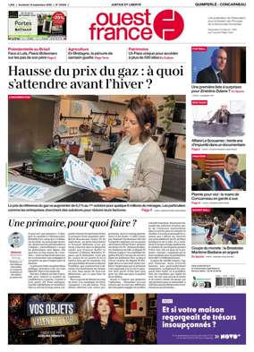 Cover of Ouest-France (Quimperle Concarneau)