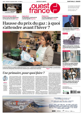 Cover of Ouest France (Saint-Malo)